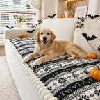 Christmas Couch Cover, Christmas Plush Sofa Cover for Dog Pet 1PC by PJLZJFBY