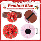 Sumind 80 Pcs Christmas Dog Collar Bows Bulk Xmas Bow Ties Flowers Charms Grooming for Small Medium Large Dogs Cats Pet Holiday Party Decoration Costume Supplies - Image 3