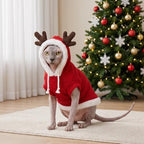 Huhumy 2 Pcs Dog Christmas Sweater with Hat, Knitted Pet Clothes, M - Image 6