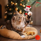 Christmas Stocking Cat Toys, 12PCS Xmas Cat Toy Set with Mouse, Squeaky Toys, Balls, Cat Teaser, Indoor Interactive Cat Gift - Image 4