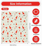 Gnome Love Fleece Throw Blanket,Valentine's Day Flannel Blankets,50"x60" - Image 4