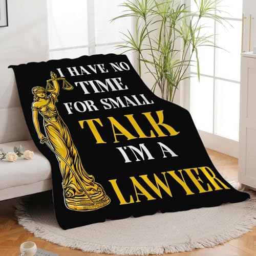 Lawyer Gifts Blanket for Girls Women Boys Men Adults Kids Soft Cozy Fleece Legal Lady Justice Throw Blankets Warm Flannel Plush Lightweight Decor for Couch Bed Sofa 80"X60" - Image 3