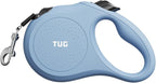 TUG Quest Retractable Dog Leash | 360° Tangle-Free | 16 ft Tape (M, Blue)