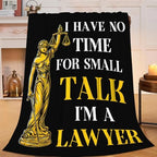 Lawyer Gifts Blanket for Girls Women Boys Men Adults Kids Soft Cozy Fleece Legal Lady Justice Throw Blankets Warm Flannel Plush Lightweight Decor for Couch Bed Sofa 80"X60" by Unknown