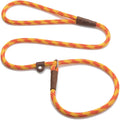 Mendota Pet Slip Leash - Dog Lead and Collar Combo - Made in The USA - Amber, 3/8 in x 4 ft - for Small/Medium Breeds