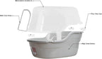Petphabet Jumbo Hooded Cat Litter Box, Extra Large Gray