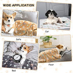 Rezutan Blanket for Large Dogs & Cats Soft Reversible Cute Paw 40"x31" - Image 6