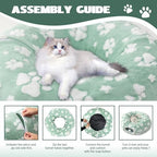 Cute Round Cat Tunnel for Indoor Cats, Green - Image 7