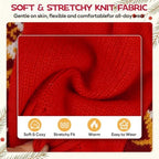 DENTRUN Winter Cat Knit Sweater, Red-Green Warm Clothes for Kitten Outfit - Image 3