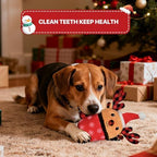 Christmas Dog Toys with Squeaker for Large Breed Interactive Dog Chew Toys for Puppies Small and Large Dogs Reindeer Squeaky Dog Training and Reduce Boredom (Cup Elk - Image 4