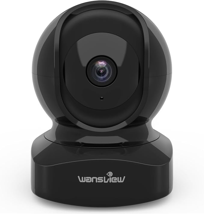 wansview 2K Indoor/Pet Cameras for Home Security, 2.4G WiFi Only, Q5 3MP B | Home Indoor Camera for Baby/Pet/Nanny, Motion Detection, 2 Way Audio Night Vision, Works with Alexa, with TF Card and Cloud