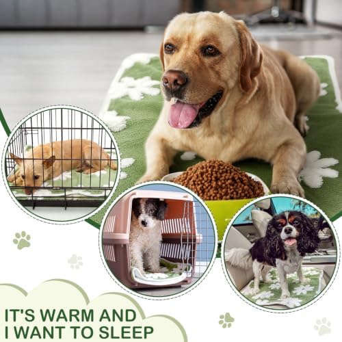 Reginary 4 Pcs Guinea Pig Fleece Cage Liners, White Flower, 24 x 16 Inch - Image 4