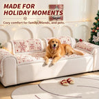 Christmas Couch Cover, Christmas Plush Sofa Cover for Dog Pet 1PC - Image 5