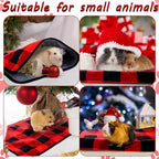 Reginary 4 Pcs Guinea Pig Fleece Cage Liners, Plaid, 24 x 16 Inch - Image 6