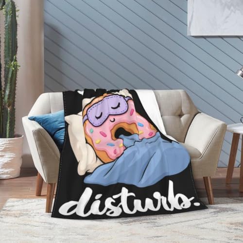 Sleepy Donut Blanket Throw Gift for Girls Women 80"X60" - Image 2