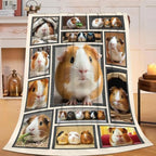 Guinea Pig Blanket Cute Guinea Pig Throw Stuff Gifts 80"x60" - Image 4
