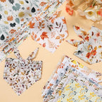 Huhumy 100Pcs Fall Dog Bandanas Bulk Autumn Pet Scarf Bib Neckerchief Decor - Image 6