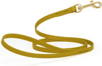 Viper Biothane K9 Working Dog Leash Waterproof Lead for Tracking Training Schutzhund Odor-Proof Long Line with Solid Brass Snap for Puppy Medium and Large Dogs 4ft, Treasure Gold
