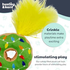 Huxley & Kent Plush Crinkle Catnip Cat Toy, Lit Donut - Image 7