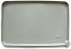 Hoki Found Silicone Pet Food Tray - Non Slip Pet Dog Cat Bowl Placemat - Feeding Mat - Waterproof Dog Cat Food Mats - For Carpet - Cream Green