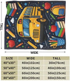 School Bus Blanket Back to School Throw Stuff Gifts 50"x40" - Image 3