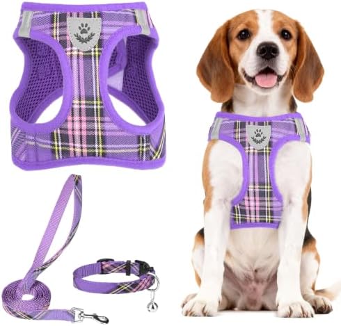 PUPTECK Dog Harness, Collar and Leash Set No Pull for Small Medium Sized by PUPTECK