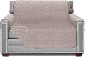 Sofa Shield® Couch Armchair Covers for Dogs, Reversible Furniture Protector with Strap, Stain and Tear Resistant Cushion Cover, 48 inch Seat, Machine Washable Slipcover Pets, Cats, Light Taupe