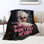 Vintage Woman Blanket Fashion Women Throw Blankets Gifts for Girls Boys Kids Soft Cozy Fleece Plush for Couch Sofa Bed 60"x50" - Image 2