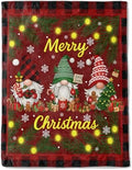 Gnome Christmas Decorative Throw Blanket, Gingerbread Tree Snowflake Print Decoration, Soft Flannel Winter Blankets for Couch Bed Sofa, Holiday Home Decor, Xmas Festival Gifts 40x50 Inch by AINORI