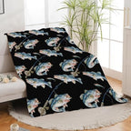 Bass Fish Blanket for Girls Women Boys Men Adults Kids Soft Cozy Fleece Fishing Throw Blankets Fisherman Gifts Warm Flannel Plush Lightweight Decor for Couch Bed Sofa 60"X50" - Image 3