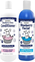 Combo Pack: Blueberry Facial® Shampoo & Blueberry-Clove Conditioner | Dogs & Cats | Combo Pack (2-12 oz.) Bottles | Brightener & Tear Stain Remover | Lasting Odor Eliminator | Adds Moisture
