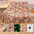 COMFAR Cute Halloween Blankets for Kids, for Kids/Teens/Women/Men, Halloween Blankets and Throws for Adults, Spooky Blanket for Boy/Girls, Fall Throw Blanket for Couch 40"x 60" - Image 5