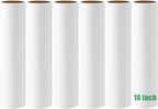 Large Lint Roller Refills 10 inch Wide Ultra Sticky Mega Roller Refills for Evercare Layers Smart Design Leo Cleaning Floor Roller for Removing Pet Hair, 6 Pack Total 360 Sheets