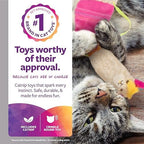 SmartyKat Leggy Llama Catnip Crinkly Plush Kicker Cat Toy, Soft Floppy Body for Wrestling & Bunny Kicks for Cats & Kittens - Image 2