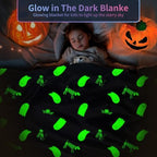 COMFAR Cute Halloween Blankets for Kids, for Kids/Teens/Women/Men, Halloween Blankets and Throws for Adults, Spooky Blanket for Boy/Girls, Fall Throw Blanket for Couch 40"x 60" - Image 2