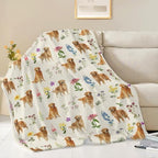 Golden Retriever Throw Blanket Golden Retriever Puppy Stuff Gifts for Dog Lover Kids Girls Boys Adults Women Men Soft Cozy Warm Plush Fluffy Fuzzy Fleece Blanket Decor 40''X50'' - Image 2