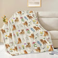 Golden Retriever Throw Blanket Golden Retriever Puppy Stuff Gifts for Dog Lover Kids Girls Boys Adults Women Men Soft Cozy Warm Plush Fluffy Fuzzy Fleece Blanket Decor 50''X60'' by Fuzawet