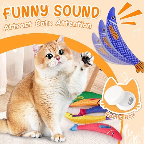 Cat Toys for Indoor Cats, 6 Pack Interactive Catnip Toys for Bored - Image 5