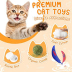 Cat Toys for Indoor Cats, 6 Pack Interactive Catnip Toys for Bored - Image 3