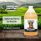 VERMONT SOAP Organic Pet Shampoo, Original Citrus Natural Dog Shampoo, 64oz | Original Citrus scent, organic olive oil, coconut & aloe vera, gentle cleansing, sensitive skin, USDA certified, dog shampoo