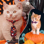 Chunful 150 Pcs Adjustable Halloween Dog Bow Ties & Pet Neckties, Ghost - Image 5