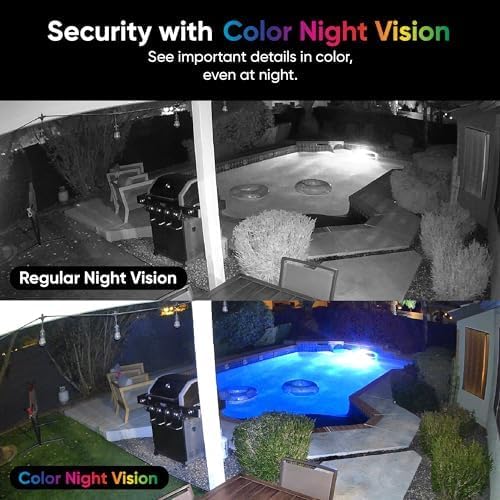 WYZE Cam v4 (Latest Model), 2.5K AI Security Camera, Indoor/Outdoor Cameras for Home Security, Baby Monitor & Pet Camera, Vibrant Color Night Vision, No Subscription Required