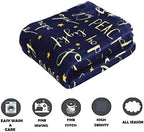 Elegant Comfort Luxury Velvet Super Soft Christmas Prints Fleece Blanket-Holiday Theme Home Décor Fuzzy Warm and Cozy Throws for Winter Bedding, Couch and Gift, 50 x 60 inch, Peace & Joy - Image 4