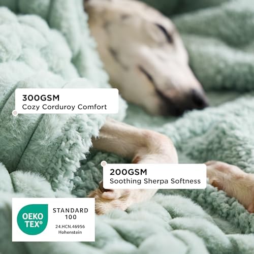 Bedsure ComfyFleece® Waterproof Dog Blankets for Large Dogs,40x50 - Image 2