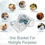 Grandma Gifts for Women Birthday, Grandma Blanket Soft Cozy, Birthday Presents for Women Grandmother, Mothers Day Presents, White Elephant Gifts, Throw Blanket 50"x 60" - Image 7
