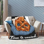 Sleepy Pretzel Blanket Throw Gift for Girls Women 60"X50" - Image 2