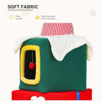 YITAHOME 60" Christmas Cat House with 3 Semi-Enclosed Cat Condos - Image 3