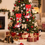 Christmas Stocking Cat Toys, 15PCS Christmas Cat Toy Set with Mouse, Squeaky Toys, Balls, Cat Teaser, Indoor Interactive Cat Toy Gift - Red - Image 6