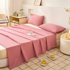 WenBags Lightweight Waterproof Flat Sheet 70 * 90 Inches Queen Size-Mattress Protector for Bed & Couch, Pet Hair Resistant Cover Ideal for Dogs & Cats, Perfect for Hotels & Hospitals (Pink)