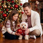 Huhumy 2 Pcs Dog Christmas Sweater with Hat, Knitted Pet Clothes, S - Image 3